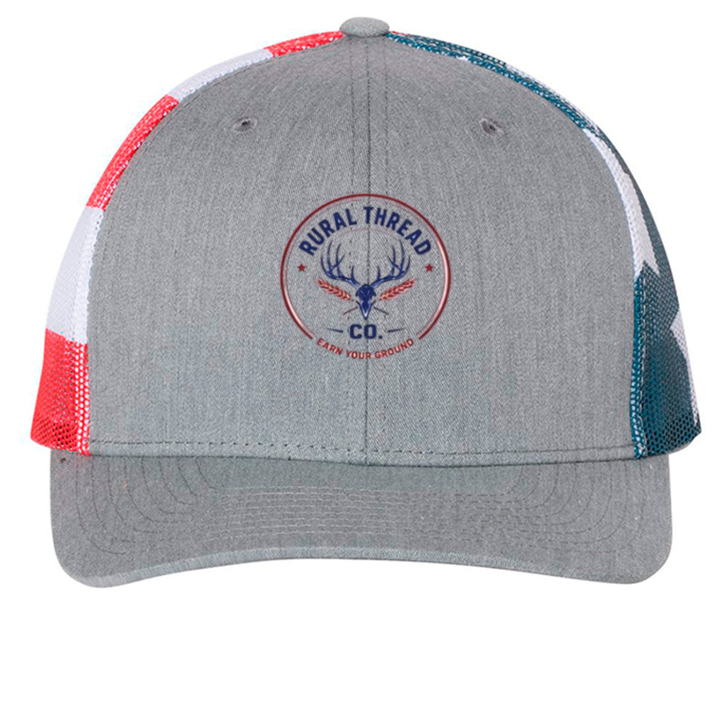 Heather Grey/ Flag - 112PM - FRONT